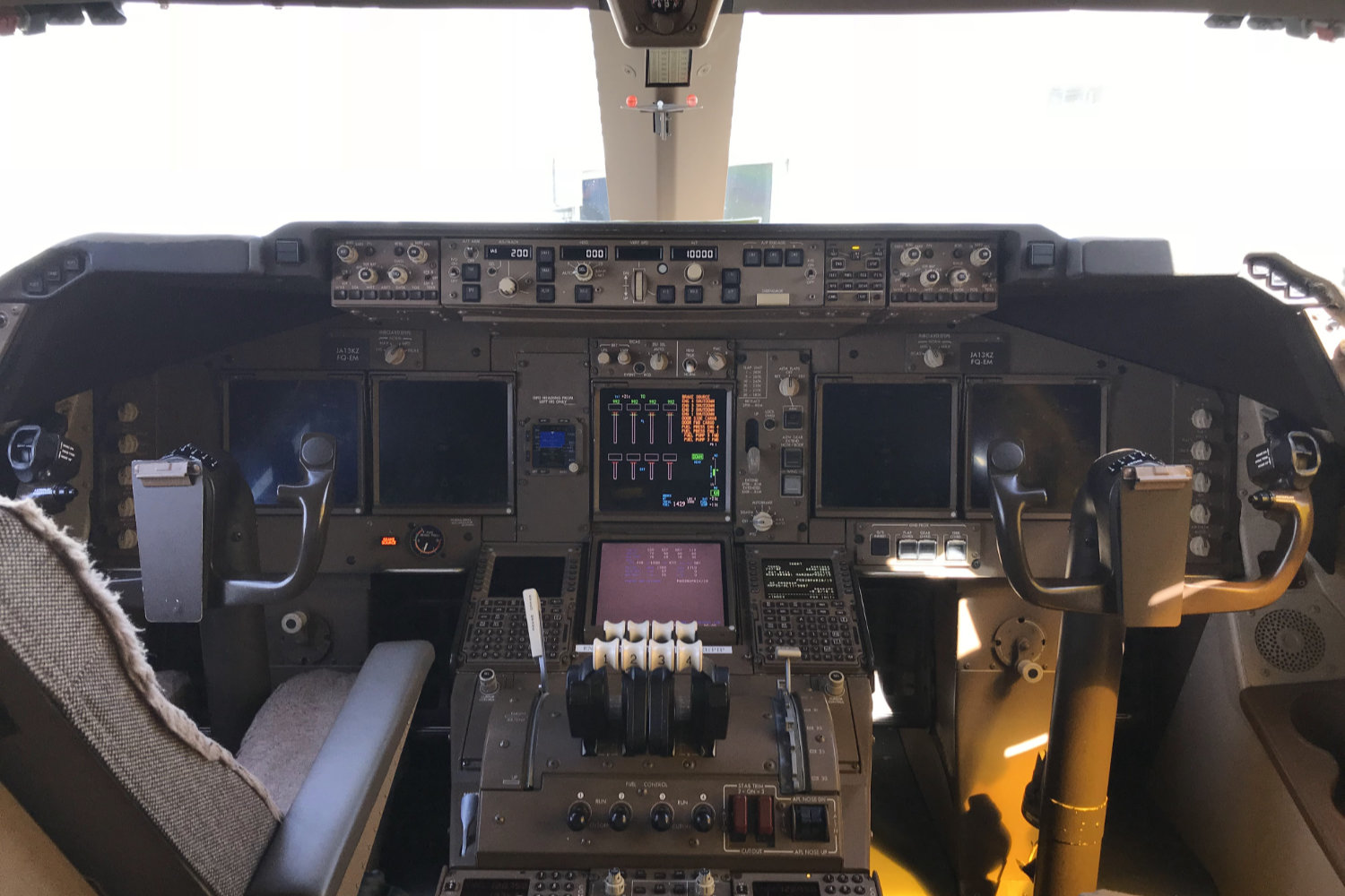 airplane cockpit